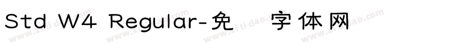 Std W4 Regular字体转换
